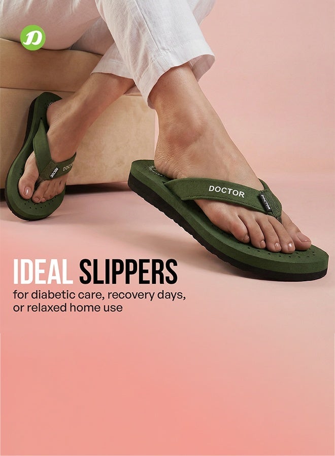 DOCTOR EXTRA SOFT Comfort Flip Flops for Women | Soft Cushion Comfortable Daily Wear Anti Slip Lightweight Slippers | Doctor Extra Soft D-16 - Image 4